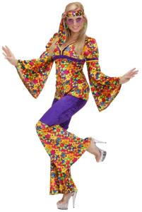 Hippie Tjej Maskeraddräkt