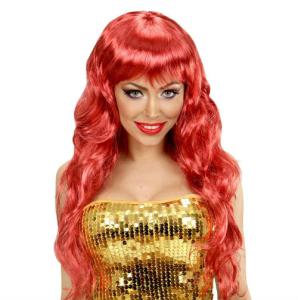 Sjöjungfru Mörkröd Peruk