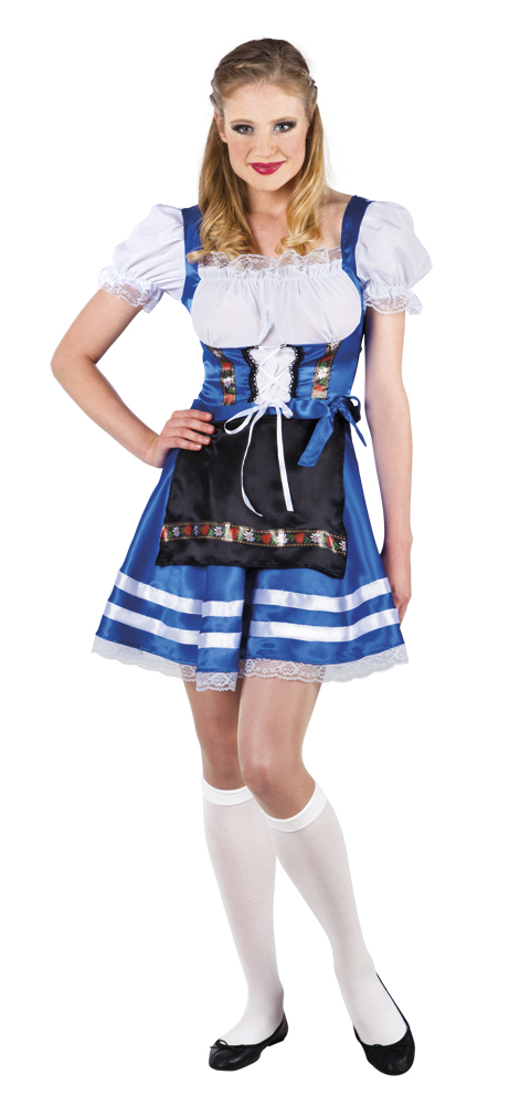 Oktoberfest dress Helena i Blått