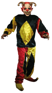 HARLEQUIN COSTUME MASKERADDRÄKT