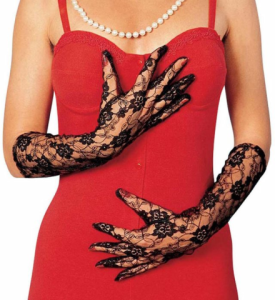 Handskar i Svart spets