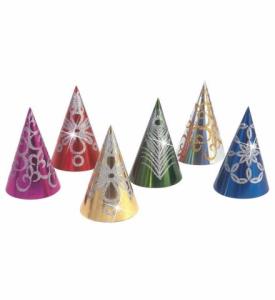 Fest-hattar exklusiva i metallic-glitter