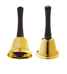 Ringklocka med skaft Guld-Silver