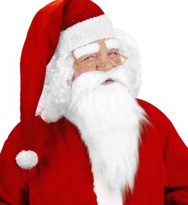 Tomteskägg m mustach och ögonbryn