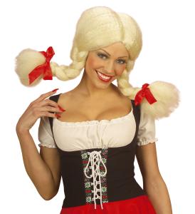 TYROLERPERUK MED FLÄTOR