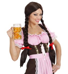 GRETEL PERUK MED FLÄTOR