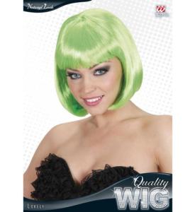 Page Lime-Grön Peruk