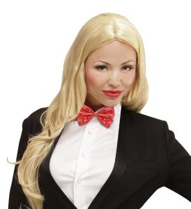 Fluga med röda paljetter