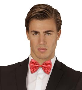 Fluga med röda paljetter