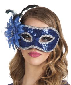 Venice Fiore Mask Blå