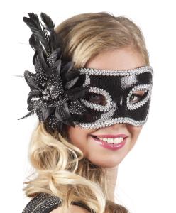 Venice Fiore Mask Svart