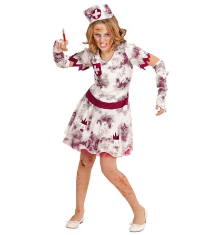 Blodig Sjuksköterskedräkt