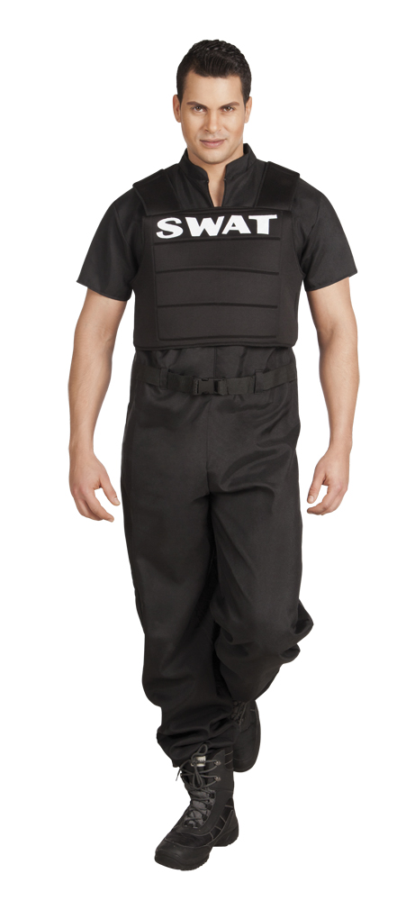 SWAT OFFICER MASKERADKOSTYM
