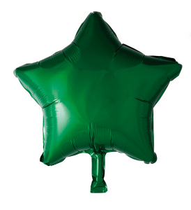 Folieballong Stjärna Grön