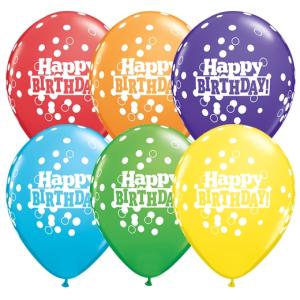 Happy Birthday konfettiprickar