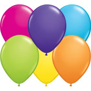 Blandade tropiska ballonger 6 pack