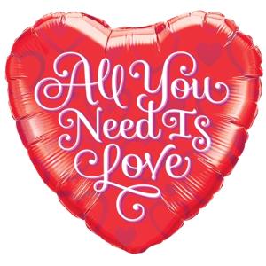 All You Need Is Love Hjärtballong