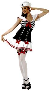 Sjömanstjej Maskeraddräkt