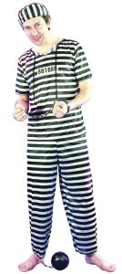 Fånge man Maskeraddräkt