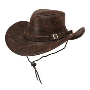 Cowboyhatt Brun