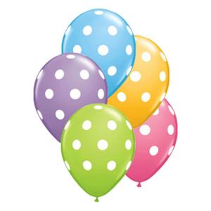 Ballonger Prickiga 10 Pack mix Färgade