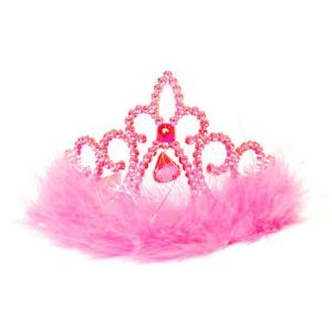 Tiara, rosa med sten