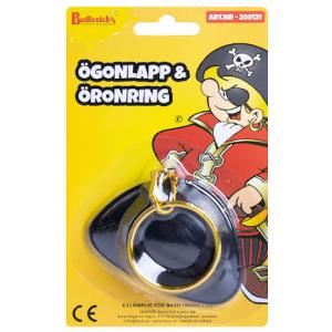 Ögonlapp Pirat med Örhänge