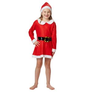 Tomteklänning med bälte barn