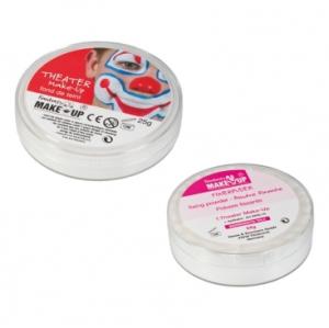 Teatersmink vit med fixerpuder