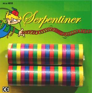 Serpentiner Färglad