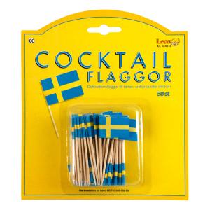 Cocktailflaggor Sverige 50 st