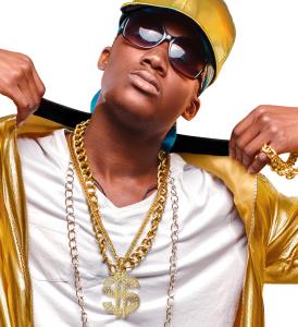 Dollar halsband i fake Guld