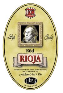 ETIKETTER RÖD RIOJA