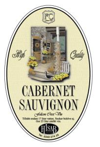 ETIKETTER CABERNET- SAUVIGNON