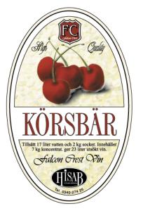 ETIKETTER KÖRSBÄRSVIN