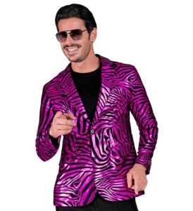 Kavaj i Zebrarandig Rosa design