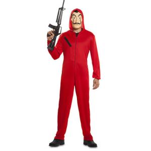 La Casa de Papeldräkt Original med mask