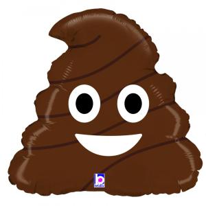 Folieballong - Emoji Poo, 45 cm