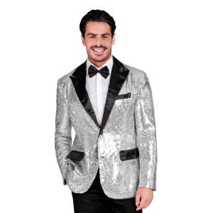 Paljettkavaj Herr Silver