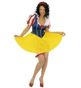 Snövit tjej maskeraddräkt