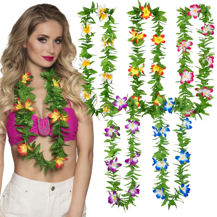 Hawaii krans Lulani 5 pack mixfärger