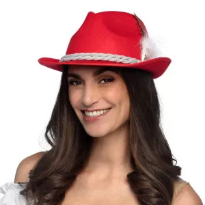 Oktoberfest hatt Röd