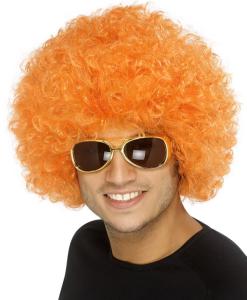 Afro/Clown peruk Orange