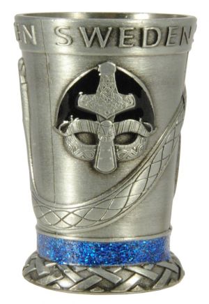 Metall Shotglas Sverige Viking