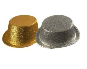 Glitter cylinder hatt