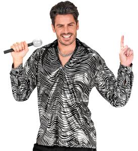 Disco Skjorta Silver-Svart