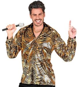 Disco Skjorta Guld-Svart