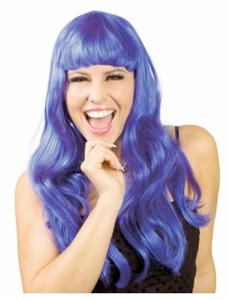 Glamour blå peruk