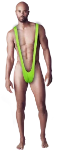 Mankini Grön