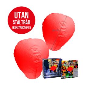 Svävande Rislyktor 2 pack Mix Färger